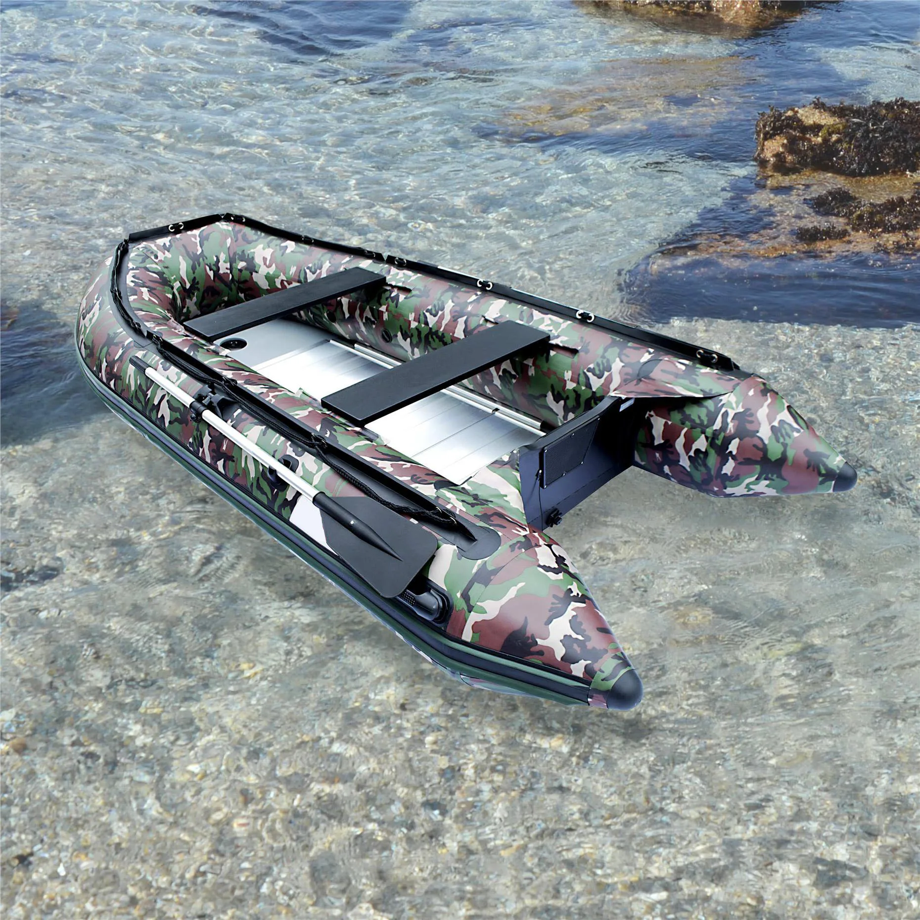 

Simple boat durable strong Double Hard PVC Boat inflatable work boat