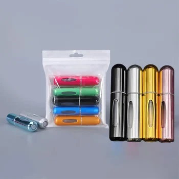 5 pièces 5 ml Mini pulvérisateur de parfum rechargeable bout...