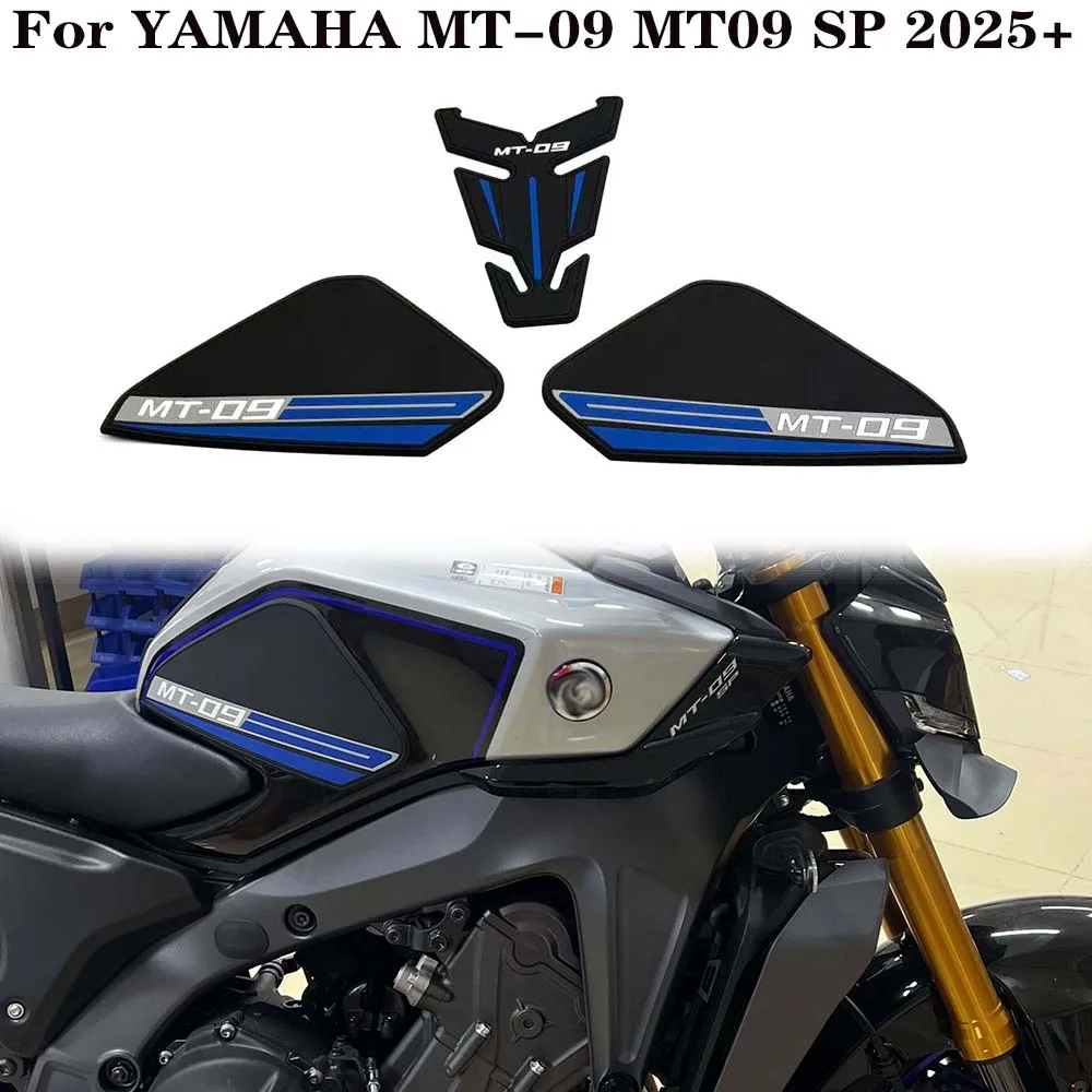 

MT-09 2025 Tank Pad Sticker Motorcycle accessories For YAMAHA MT-09 MT09 SP 2025 2026 Non-slip Side Fuel Tank Waterproof Pad