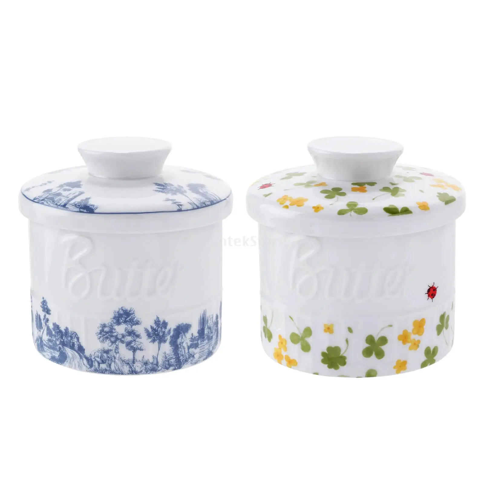 Ceramic Butter Container for Counter Butter Dish for Kitchen Restaurant Cafe Bread Toast Kitchen Dining Housewarming Gift