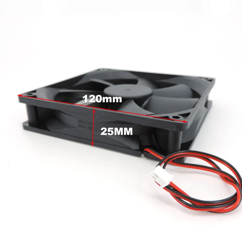 120mm 12cm 12025 Fan 5V 12V 24v 120mm*120mm*25mm Fan DC Brushless Cooling Fan 120x120x25mm 2PIN PC Computer Case Cooler