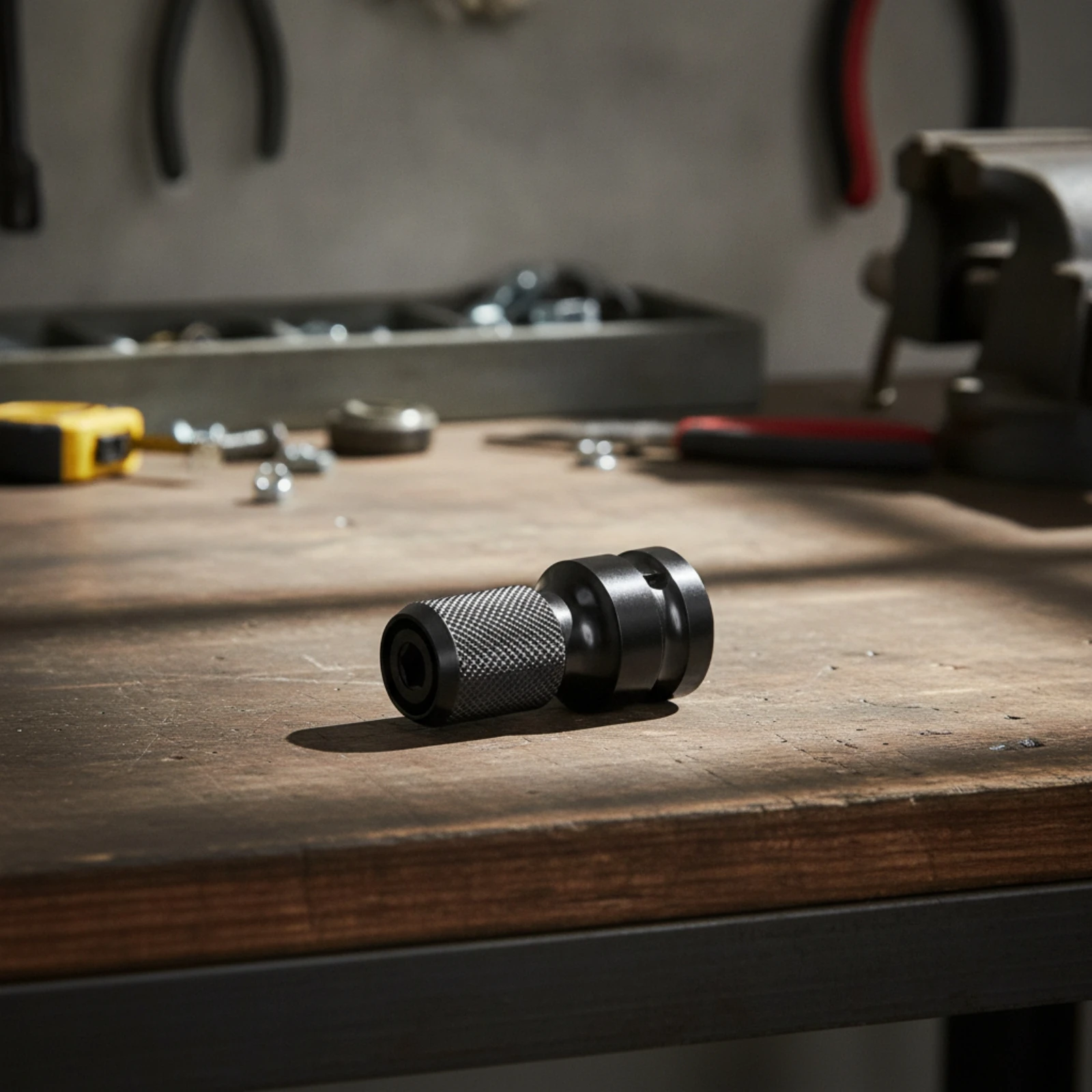 Impact Wrench Adapter Fast Load Drill Socket Adapter Socket Converter Knurled Tool Long-Lasting for Mechanics, Workshop