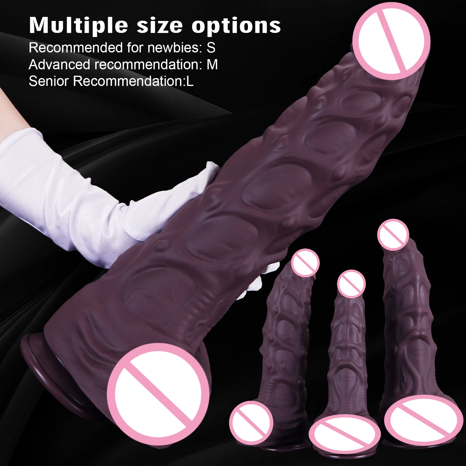 Oversized Sex Shop for Men and Women Sex Product Liquid Silicone G Point Masturbation Butt Plug Adult Sex Toys Anal Plug Auns - view 2