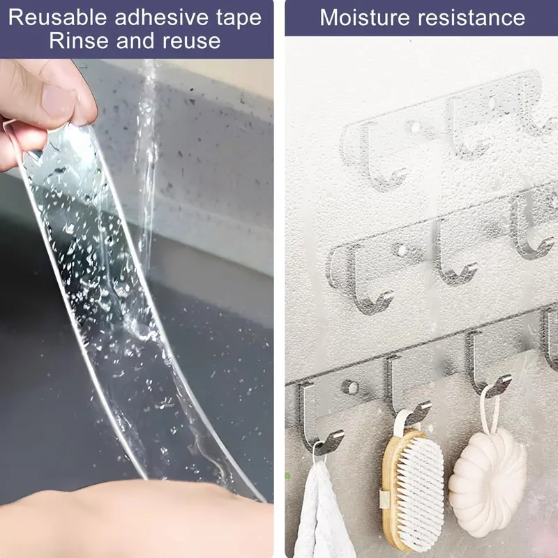 Super Strong Double Sided Sticky Tape Double Sided Adhesive Tape Strong Transparent Nano Tape Waterproof Reusable Wall Stickers