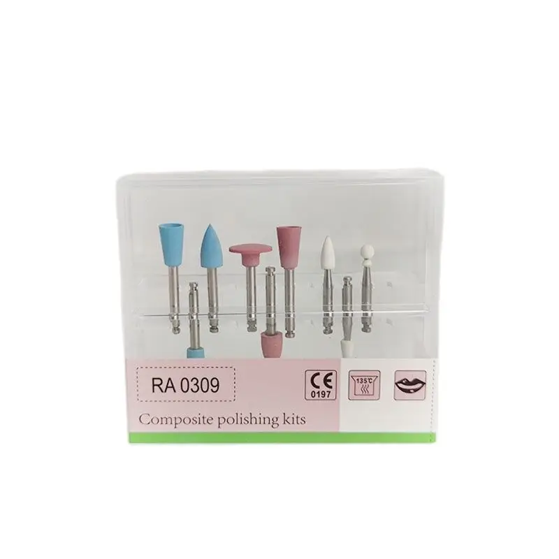 9pcs/set Dental Composite Polishing Kits Used for Low-speed Kit Profile Light Curing Resin Polishing Set Dentistry Tool