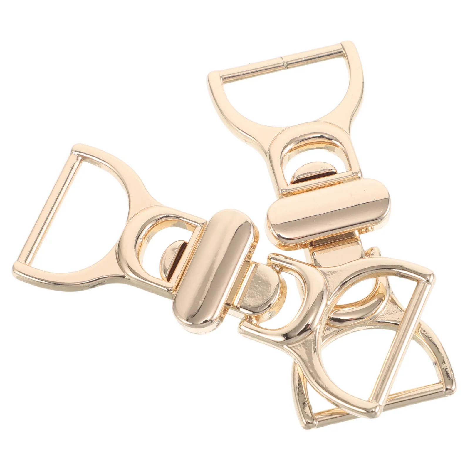 

2 PCS Suit Waist Belt Alloy Buckle Clasp Metal for Coat Backpacks Decoration Miss
