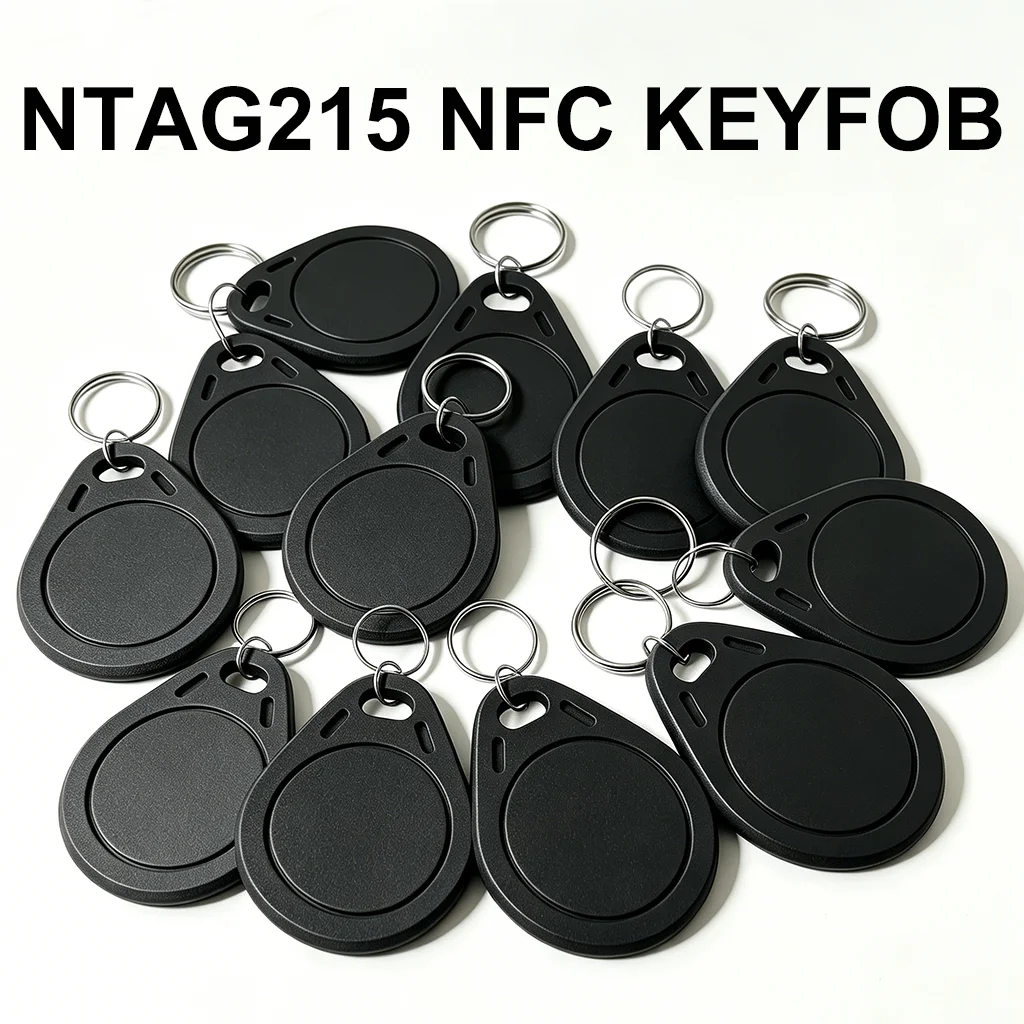 NTAG215 NFC Key Fob 13.56MHz Rewritable Tag 504 Bytes Memory Digital Business Card Sharing for Android iOS