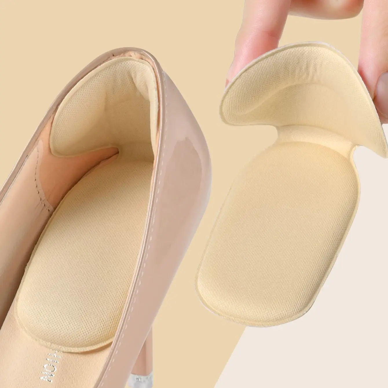 3/6/12/24Pairs Heel Pad With Insoles Attached To The Heel, Memory Foam Insoles High Heels, Anti-Wear Shoe Heel Pads