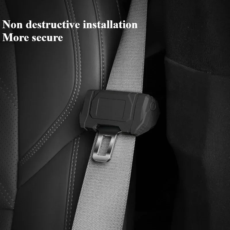For Tesla Model 3/Y/3 Highland 2024 Seatbelt Buckle Protective Cover Silicone Collision Avoidance Red Black Car Safety Belt Clip