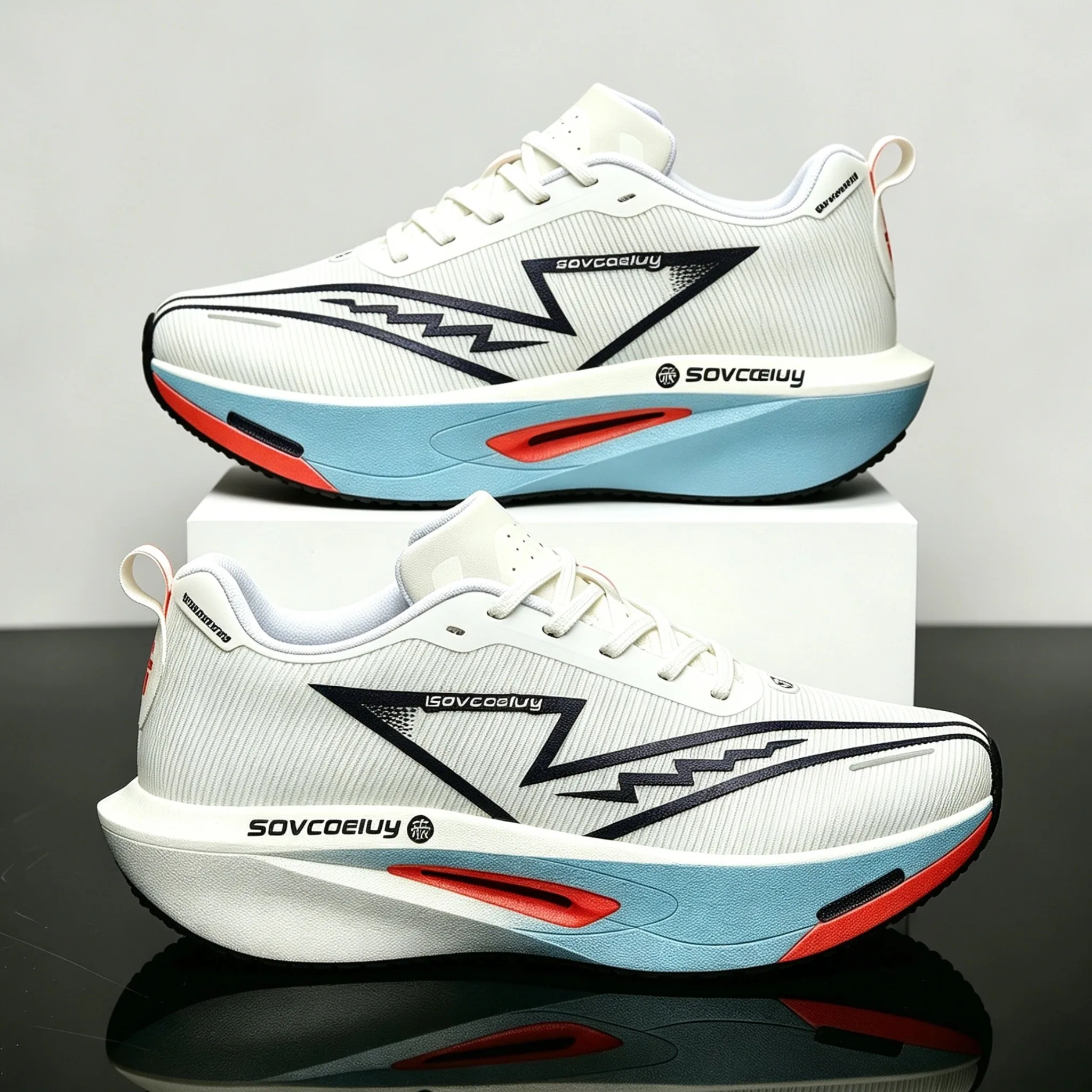Youth Sports Shoes 2026 Hot-Selling Men's Running Shoes Carbon Plate Technology Running Shoes Non-Slip Training Shoes Wear-Resistant Men's Shoes Suitable for Various Terrains Outdoor Shoes