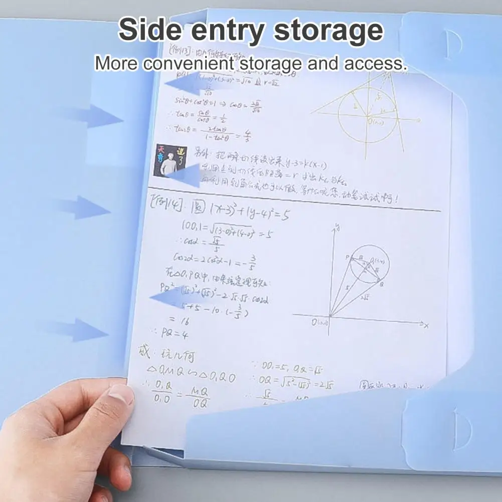 Excellent File Folder Organ Box  Thickened Fastener Tape Document Folder  A4 File Folder Organ Bag