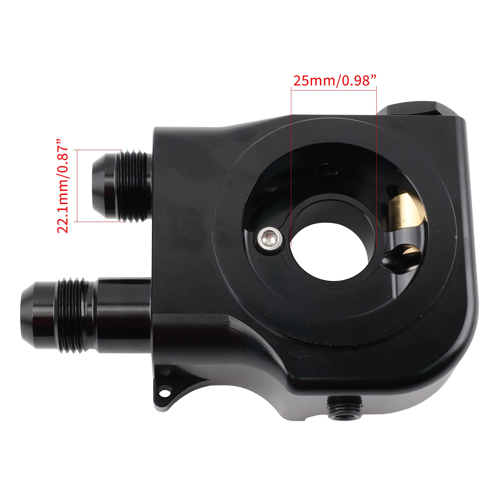 Thermostatic Aluminum 1/8 NPT Port Oil Sandwich Plate for Honda K Series Engines Swap Oil Cooling