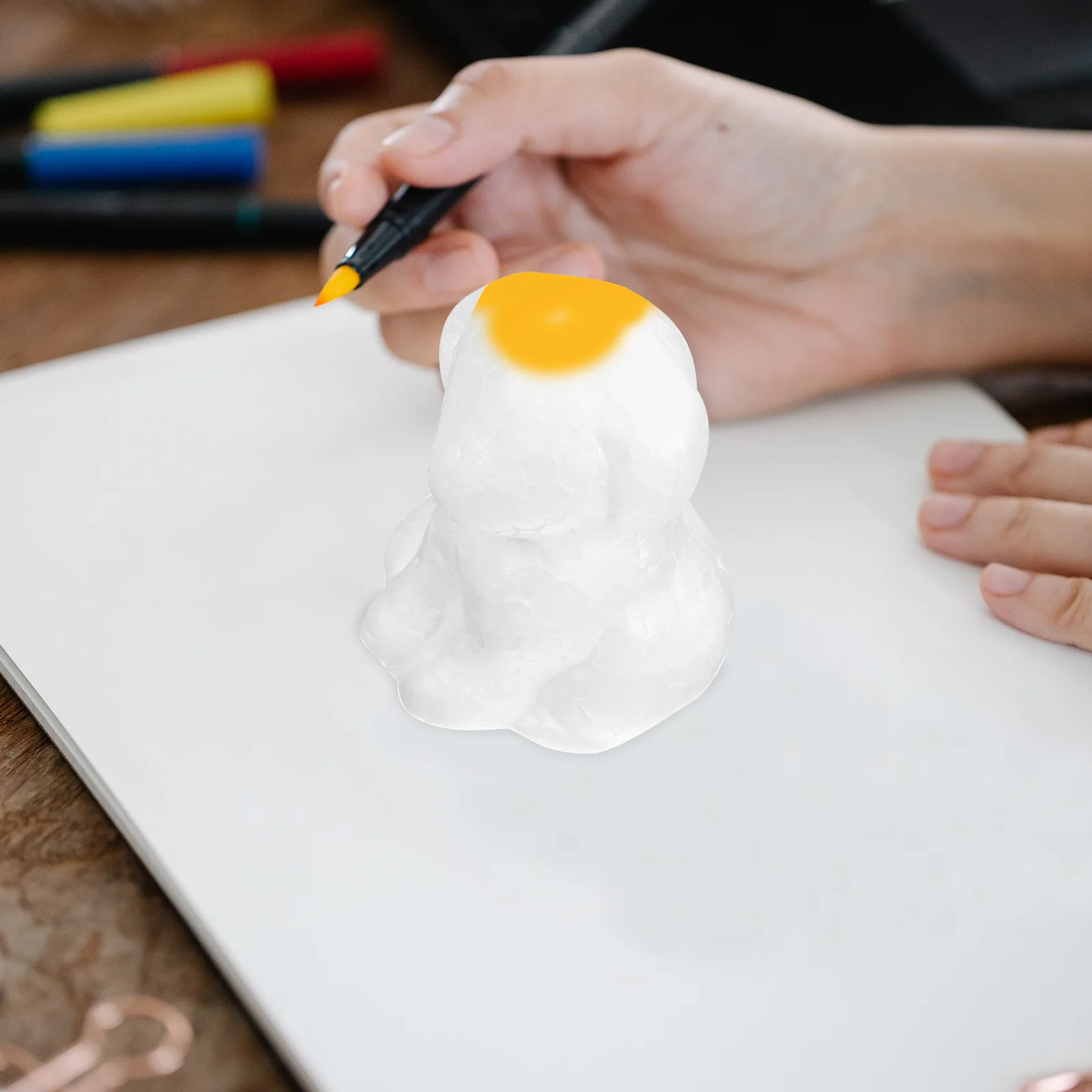 

4pcs Dog Shape Diy Making Unfinished Puppy Painting For Kids Handmade Decorative Foam Puppy-Shaped Crafts Diy Desktop Decor Foam