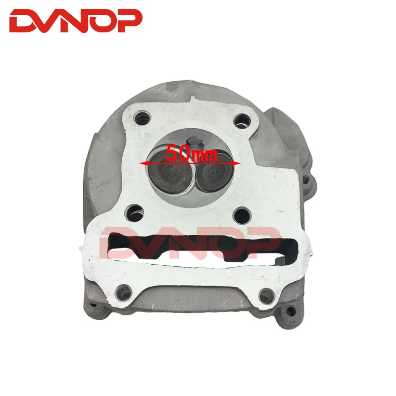 50mm performance cylinder head assembly (larger valves) for Scooter 139QMB 147QMD GY6 50 60 80cc upgrade into GY6 100cc