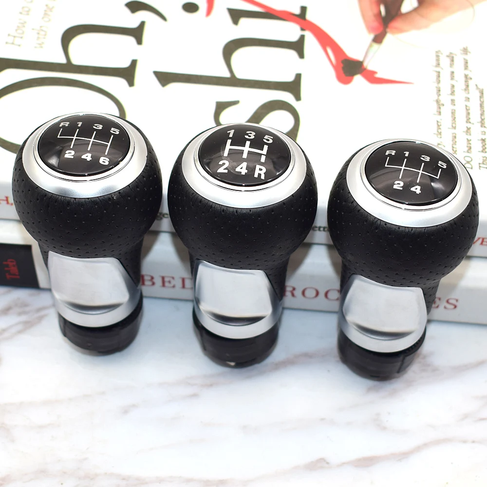 12mm 5 / 6 Speed Gear Shift Knob Lever Stick For Audi A4 B6 B7 B8 A6 S4 8K A5 8T Q5 8R S Line Ibiza 6J Seat Leon Mk1 Passat Golf