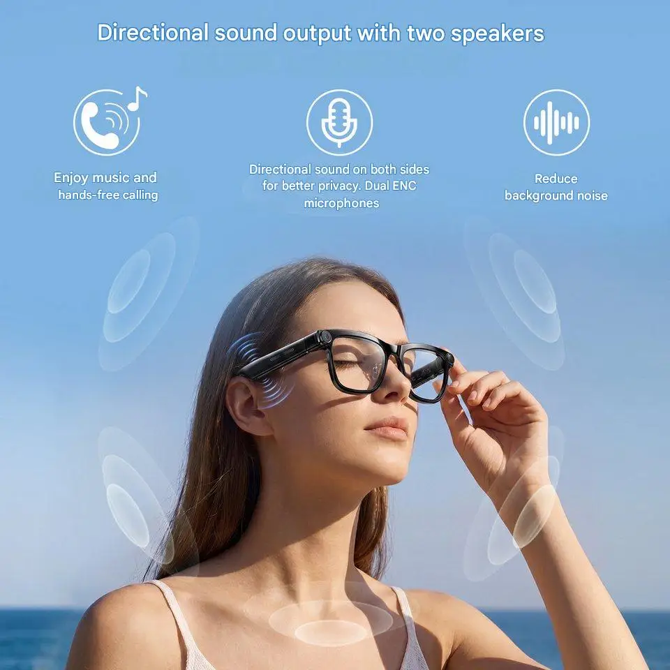 AI Smart Glasses with ChatGPT Real-Time Translation 1300W Camera AI Comic Diary Generator 40g Ultra-Light Long Battery Life view 4
