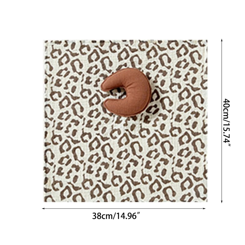 B2EB 아기 진정 턱받이 보안 담요 트림 천 손수건 보육실 용품