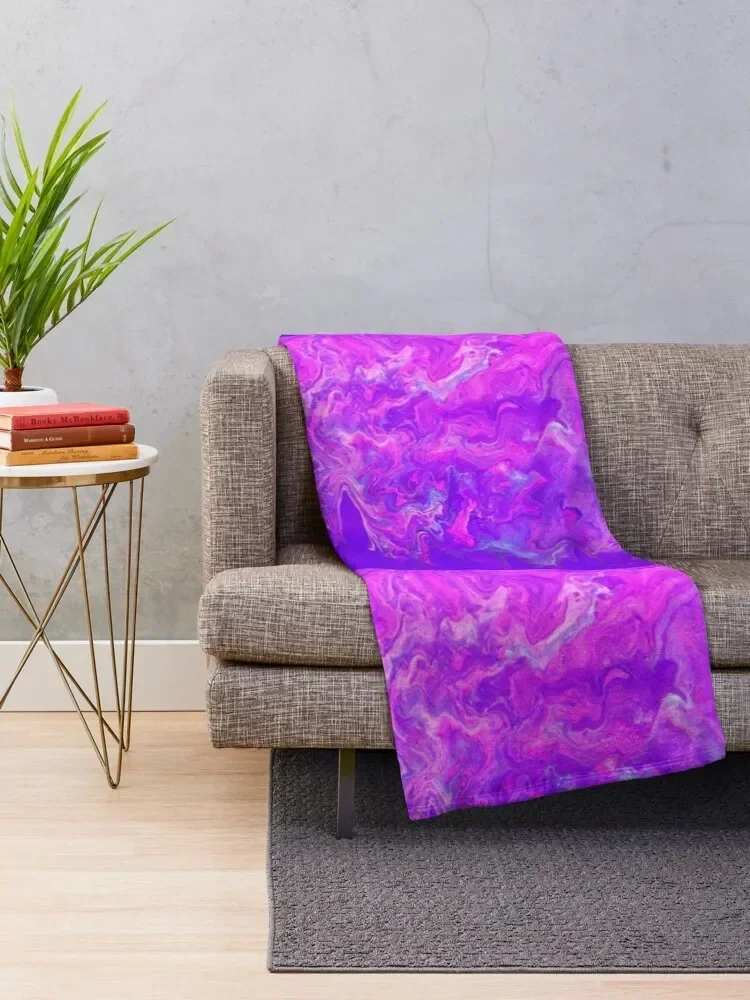 UV Drippy Throw Blanket For Sofa Thin Decorative Throw Blankets