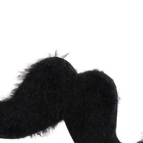 Fausses moustaches noires auto-adhésives, blague, nouveauté mexicaine, fourniture de fête, 12 pièces/ensemble