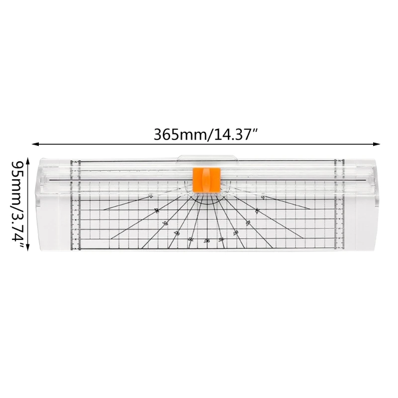 قاطعة ورق عملية في اتجاهين مع مسطرة جانبية للوازم المكتبية المدرسية لتقطيع ملصقات الصور الورقية