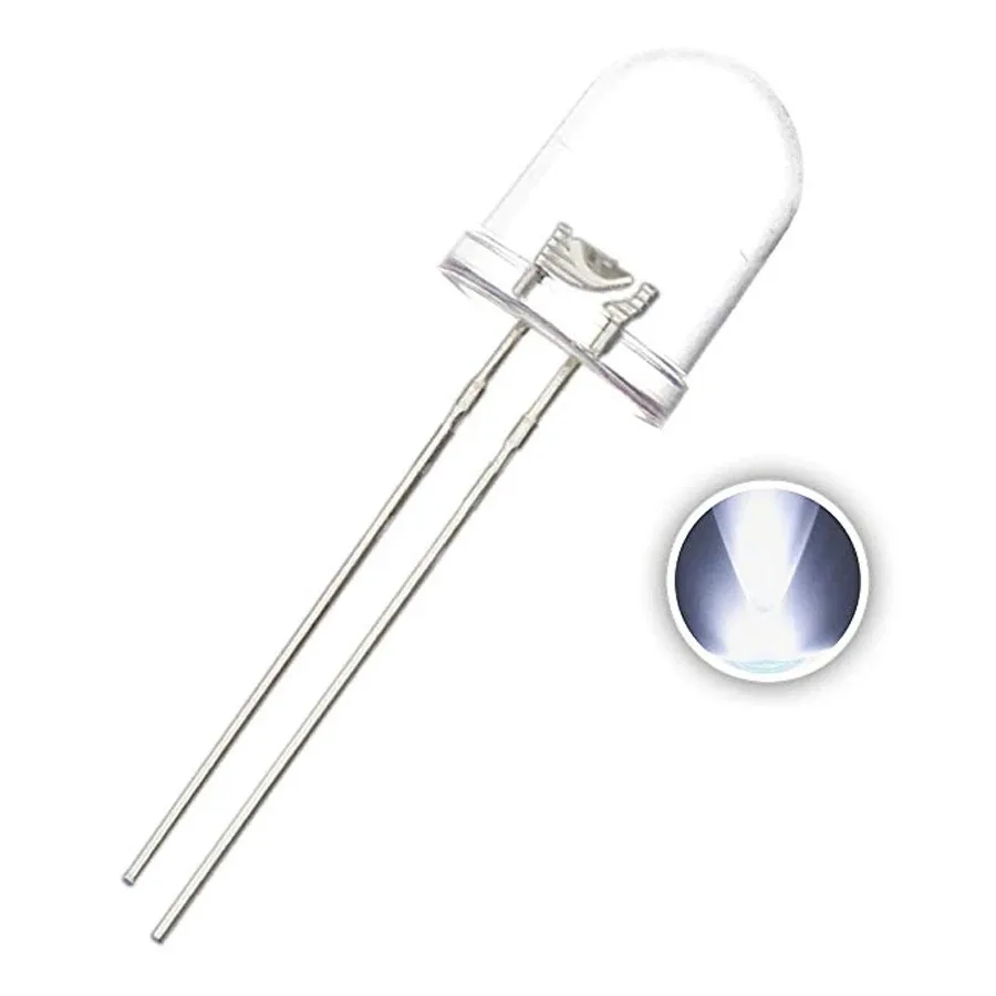 500pcs 10mm Led Diodes Clear Round Colorful Emitting Diode Light LED Lamp 5mm  Beads  Led 5v