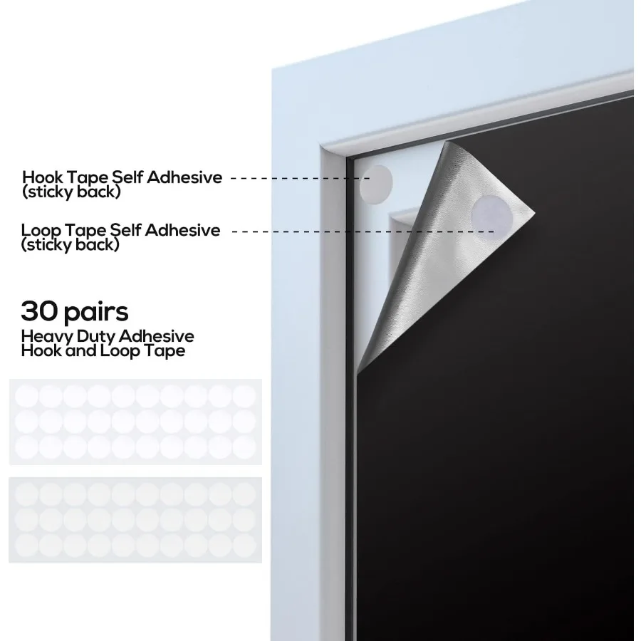 ULIGOOD ظلال التعتيم المحمولة 118 × 57 ستائر تعتيم نافذة السفر 100 مادة التعتيم ستائر التعتيم المؤقتة لـ B