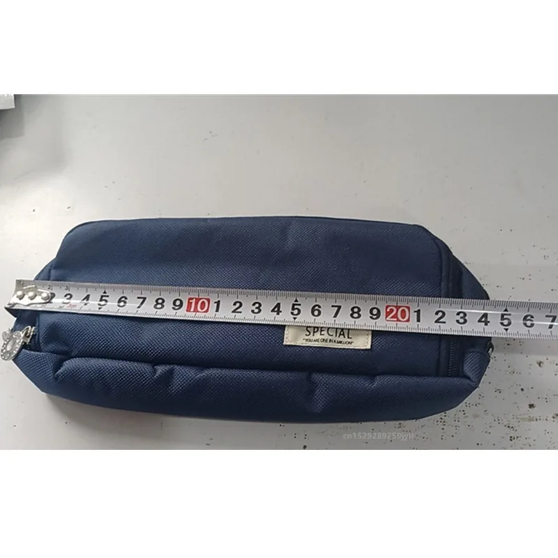 Pencil Case Large Space Storage 3 Compartment Pouch Double Side Opened Student Stationery Desk Organizer School Supplies