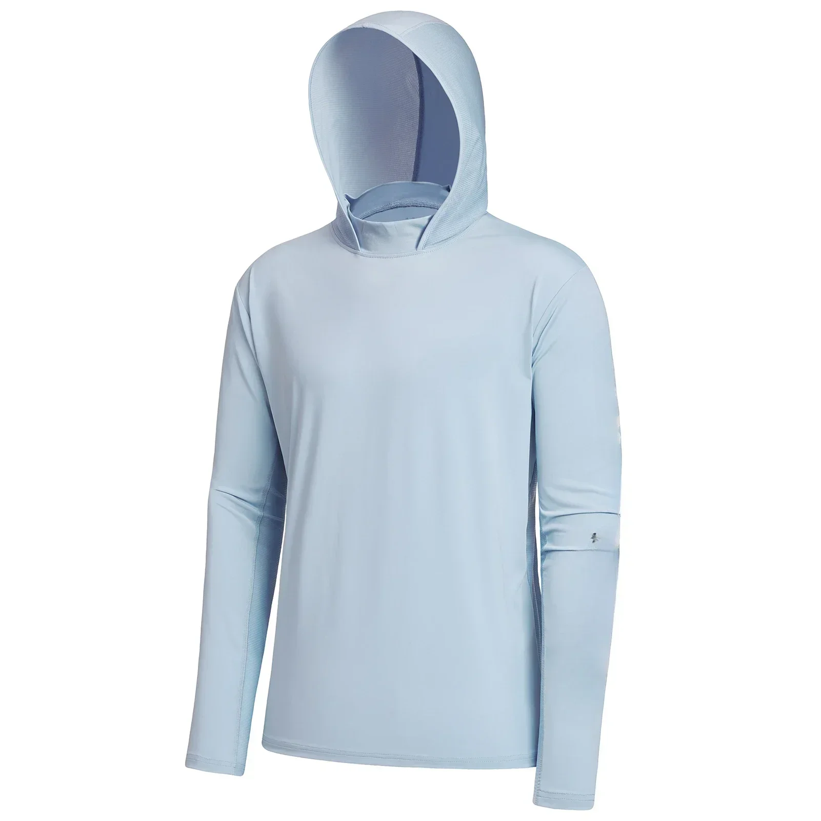 UPF 50+ قمصان صيد بغطاء للرأس بأكمام طويلة مع قلنسوة شتوية للرجال ملابس خارجية متعددة الألوان #3