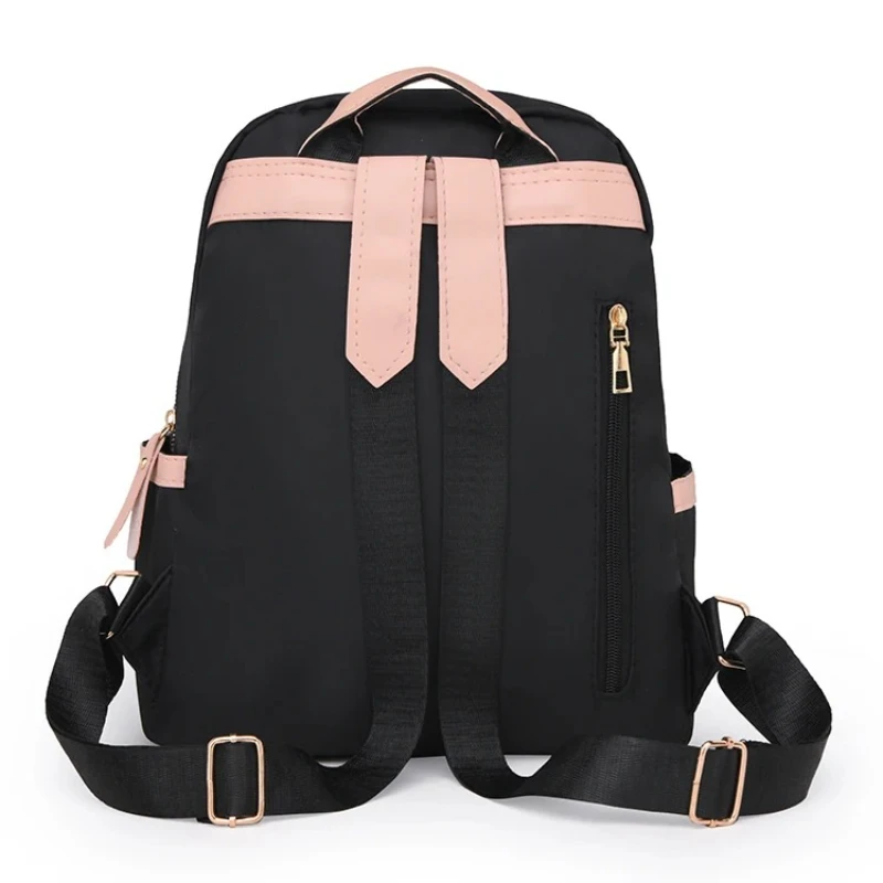 Mochila para mujer, gran capacidad, correas ajustables para los hombros, cierre de cremallera, estilo universitario informal, mochila escolar
