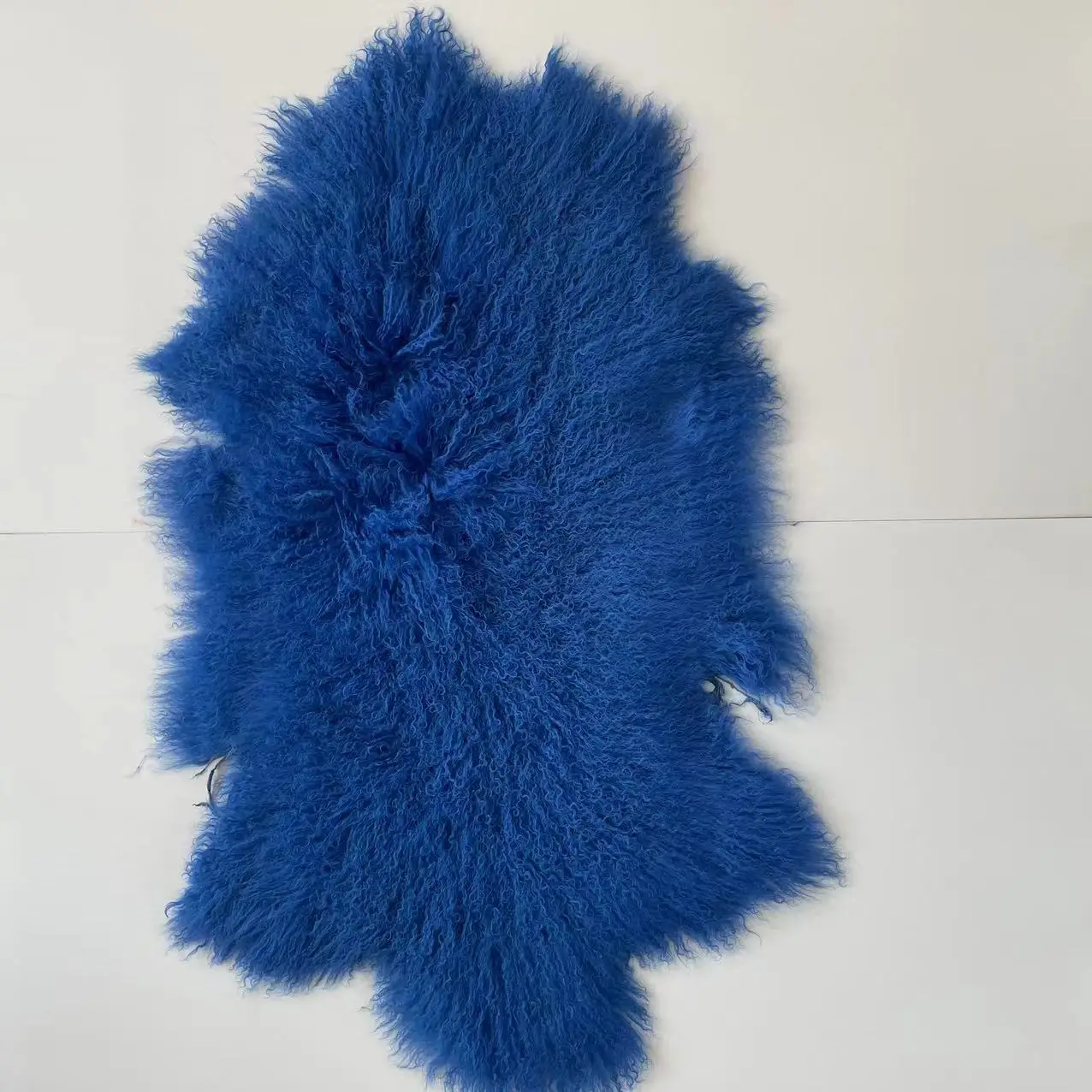 Fur Pelt  Curly Mongolian Fur Area Rug Bedroom Flurry Tibetan Lamb Skin