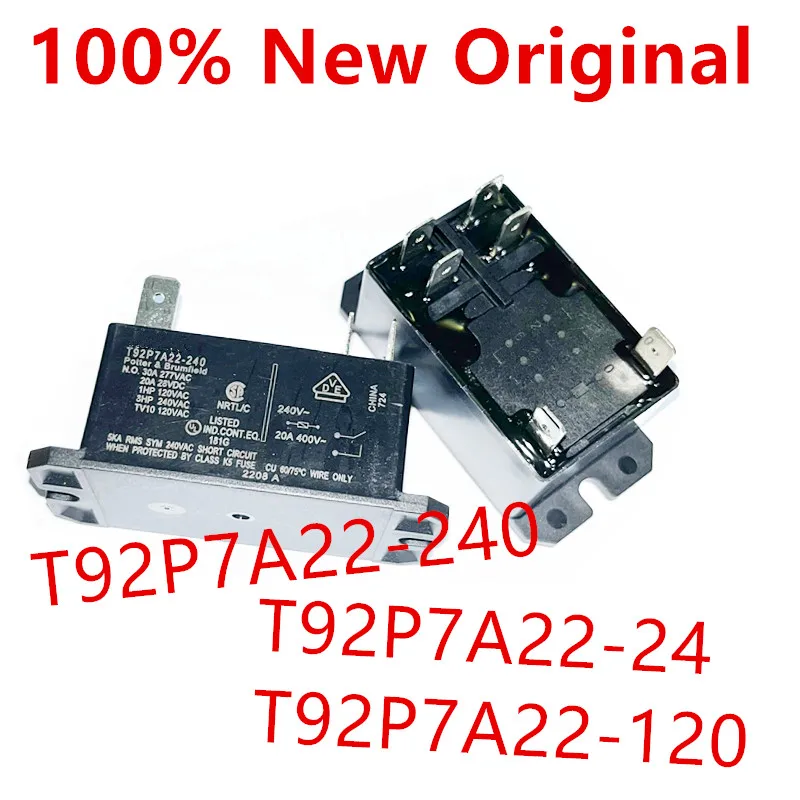 2piece  T92P7A22-240 、T92P7A22-120 、T92P7A22-24 、T92P7D22-12 、T92P7D22-24  New high-power PCB relay  T92P7A22 、T92P7D22