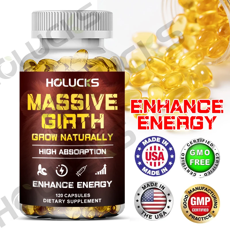 

Massive Girth Men's Capsules, Enhances Performance & Energy, Provide a Happy Life for Men and Women - 120 Gummy