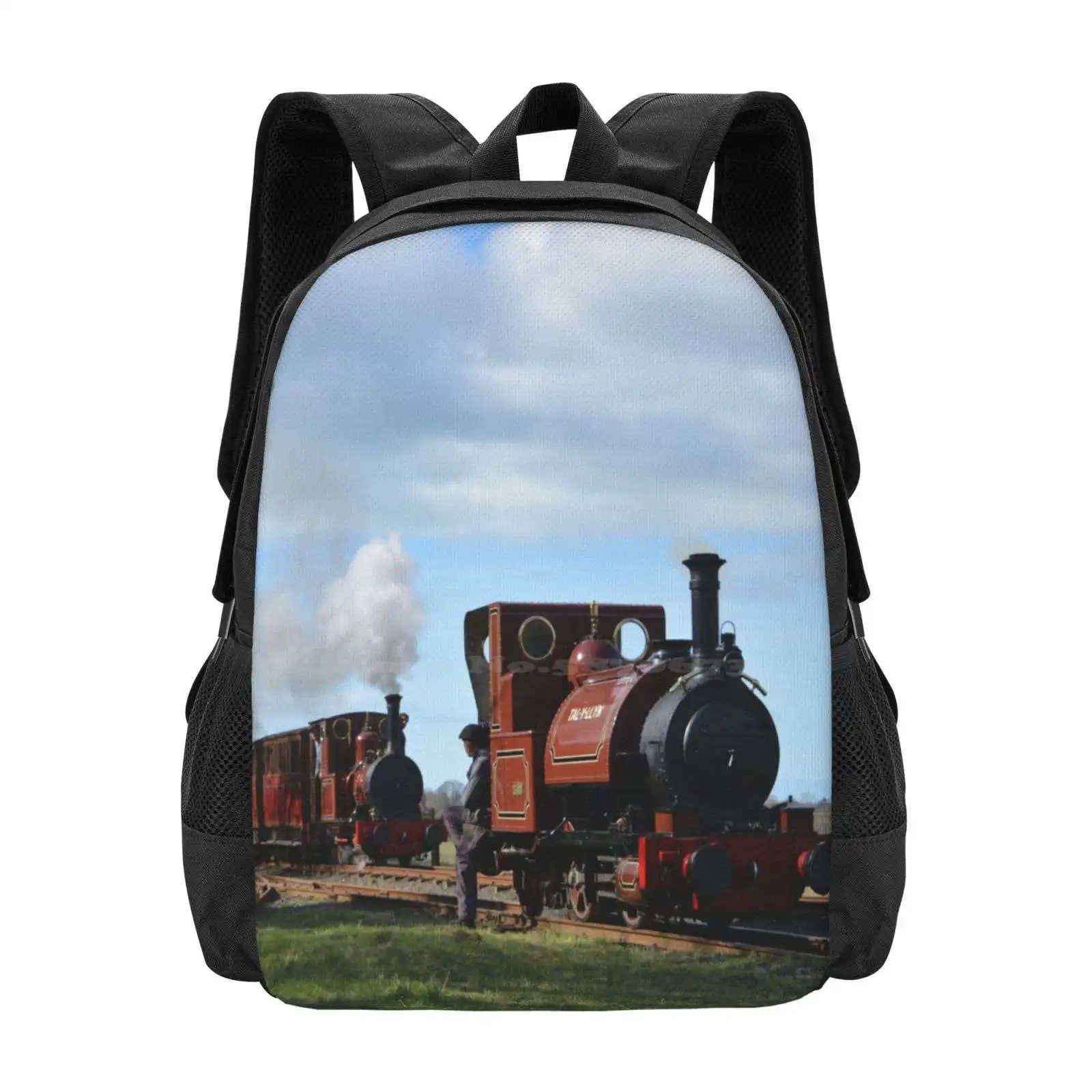 Passing By Hot Sale Backpack Fashion Bags Tal Y Llyn Dolgoch Talyllyn Railway Wales Fletcher Jennings Tank Engine Heritage