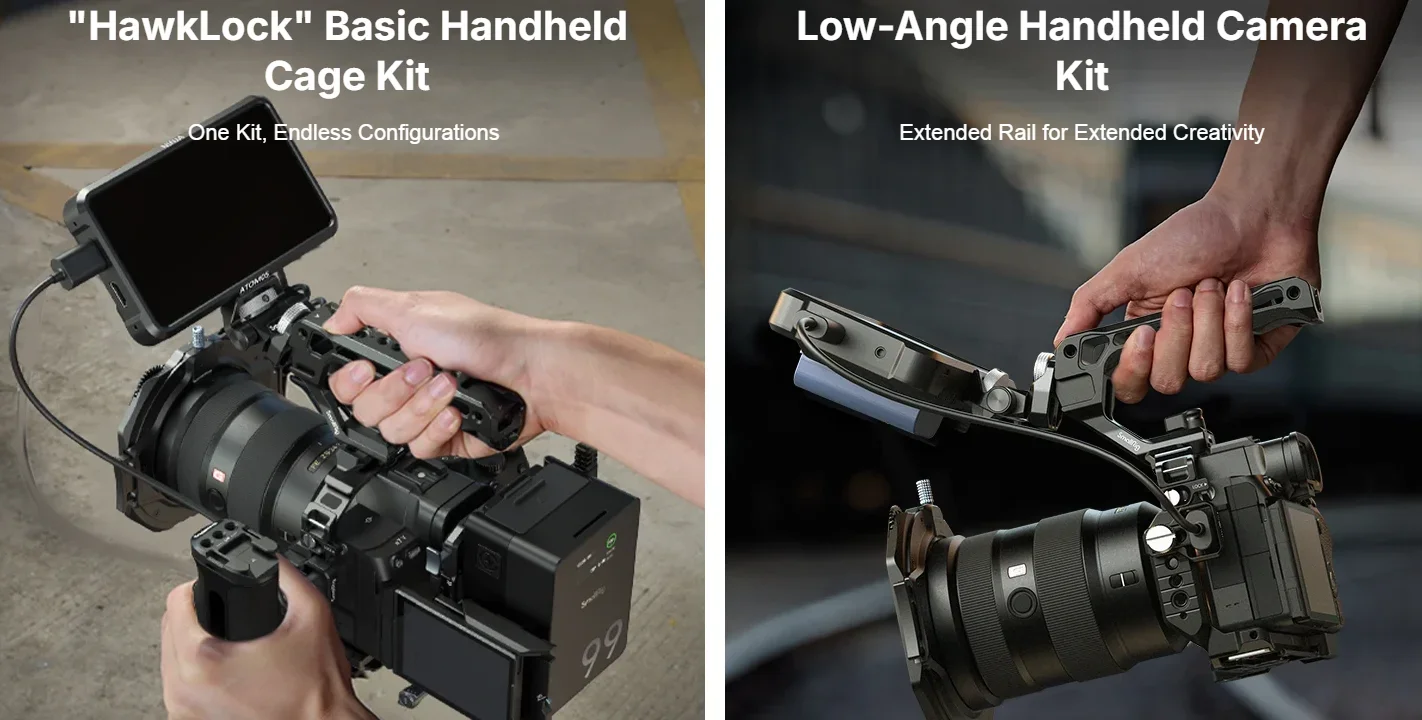 SmallRig Kamerakäfig-Set für Sony A7 V/A7R V/A7 IV, HawkLock Schnellwechsel-NATO-Schiene, Arca-Swiss Schnellwechselplatte, 6026/6024 – Detail 3