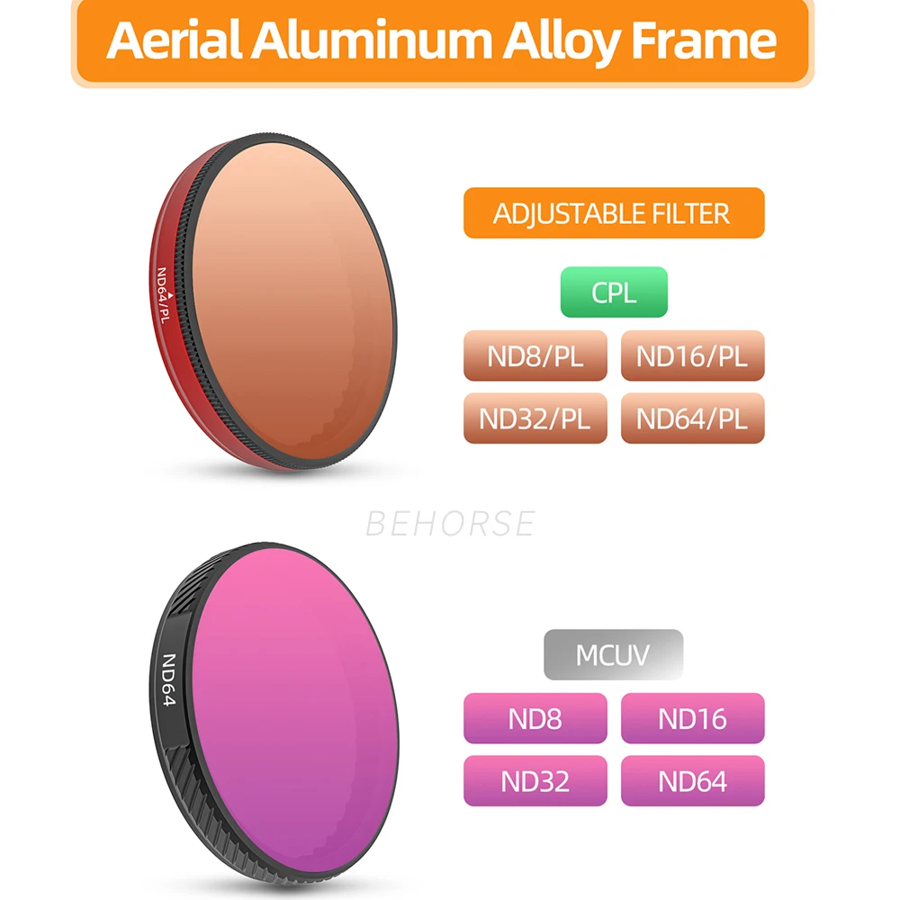 Multi-Layerเคลือบฟิล์มปรับสําหรับDJI Action 5 Pro NDชุดกรองเลนส์กล้องสําหรับDJI Action 4/3 อุปกรณ์เสริม