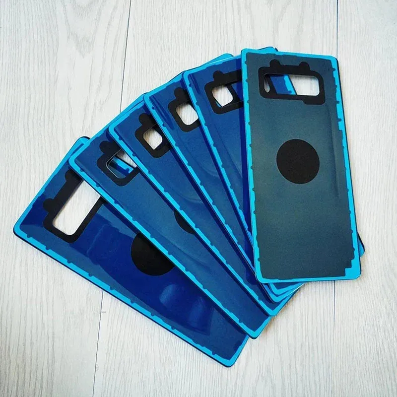 الإسكان الخلفي استبدال لسامسونج غالاكسي نوت 8 N950 n950f N9500 SM-N950F البطارية الغطاء الخلفي الإسكان مع ملصق