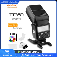 Godox  TT350C TT350N TT350S TT350F TT350O Mini Speedlite  GN36 TTL HSS Camera Flash for Canon Nikon Sony Fuji Olympus DSLR