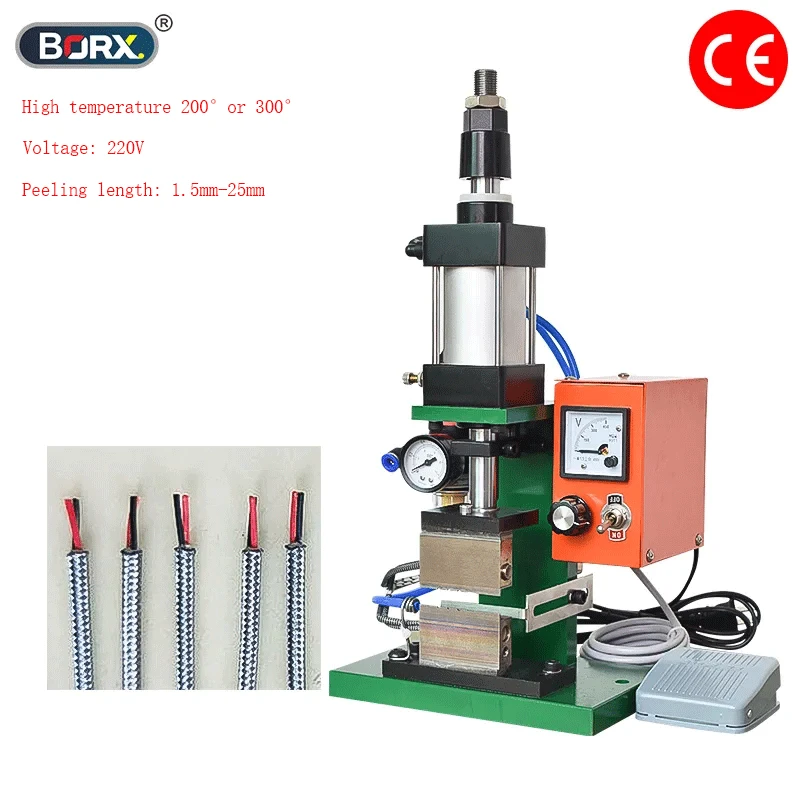 200°and 300°1.5-25mm Hot Peeling Machine, Headphone Cable String, PC USB Nylon Braided High-temperature Cable Stripper Machine