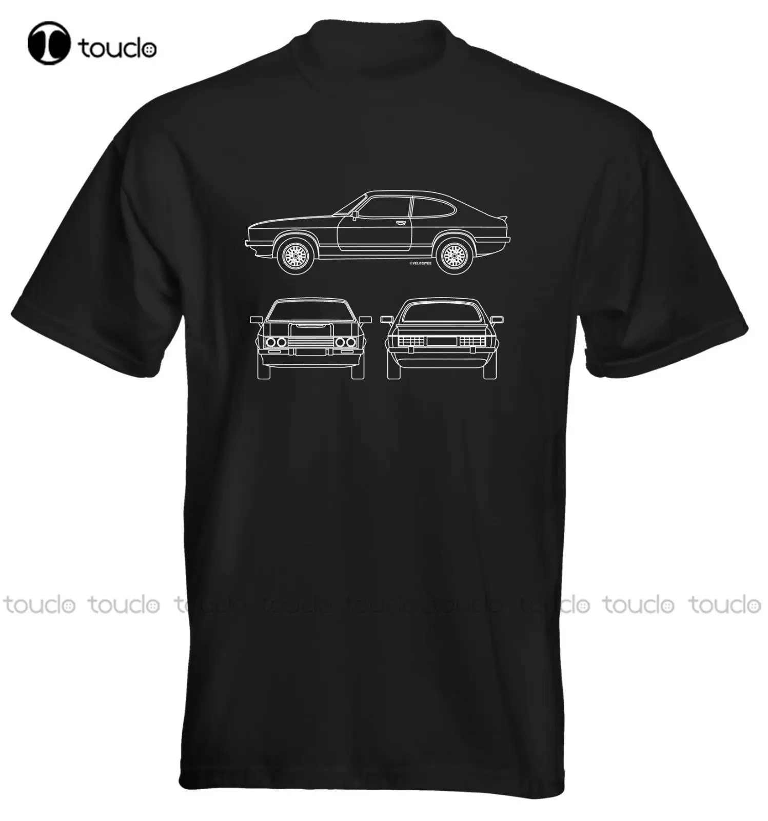 Men'S T-Shirt Newest Mens T Shirt Classic American Car Capri Mk3 1980's Blueprint Outline Base Shirt Custom aldult Teen unisex