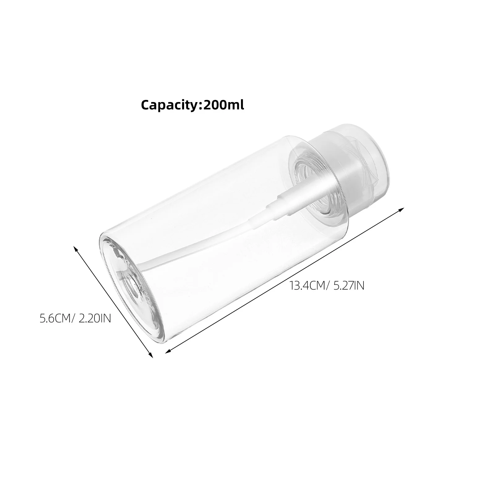 

2Pcs Press Empty Bottles Skin Toner Liquid Dispensers Nail Polish Remover Pump Pressing Travel Storage Push Down Pump Dispenser