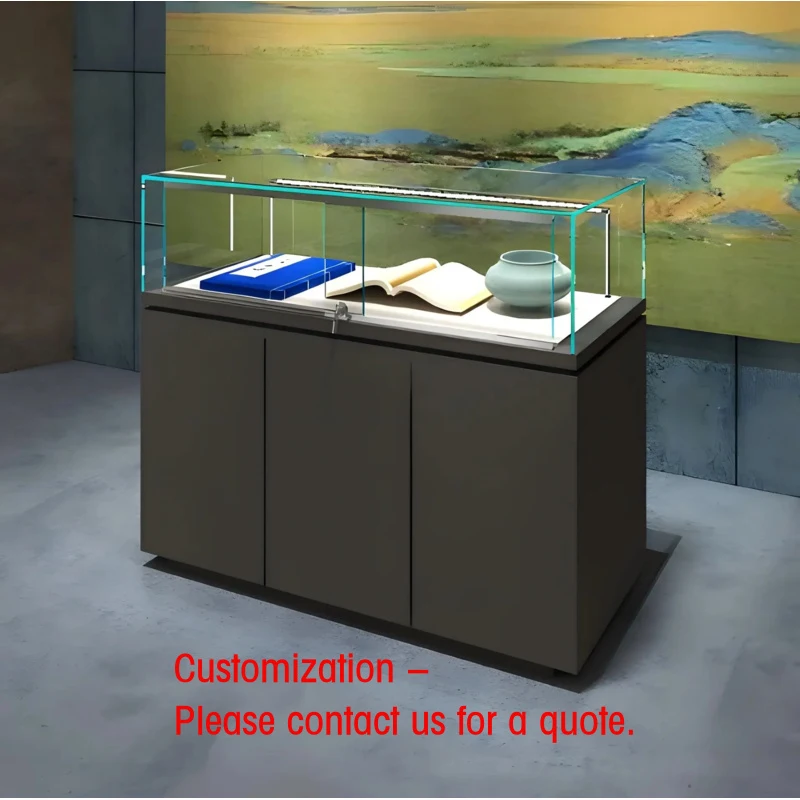 

custom.Display Cabinet, Jewelry showcase Counter, museum Exhibition Stand, Glass Display Cabinet, Custom Jewelry Retail Scene Pa