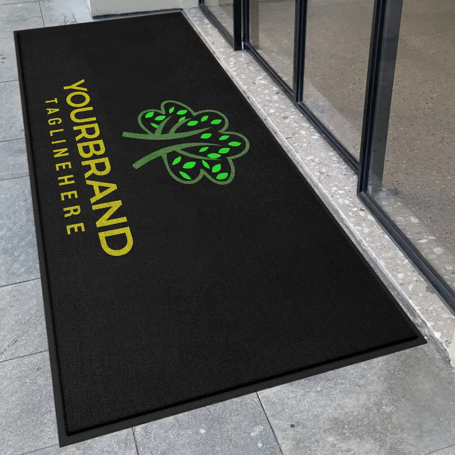 Custom Commercial Door Mat Anti-slip Rugs Entryway Carpets Personalized Logo Thick Indoor Outdoor Floor Mat for Office Home