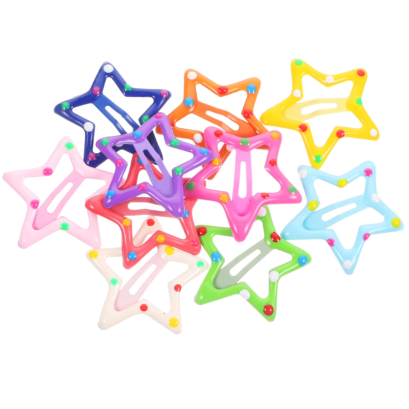 

10pcs Children Hair Clips Headwear Toddler Girls Snap Barrettes Metal Hairpins Bangs Decorative Kids Accessories