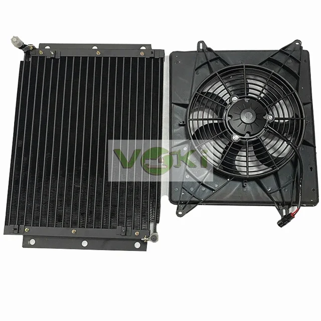 Electric Blower Motor Fan A/C Condenser Assy 2520-6004 440204-00002 For Doosan Daewoo Exacvator Spare Part MEGA250-V MEGA300-V