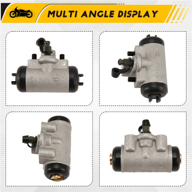 

Top!-4Pcs Front & Rear Brake Wheel Cylinders 43092-1053, 43092-1054 For Kawasaki Mule KAF450 1988 1991-1997