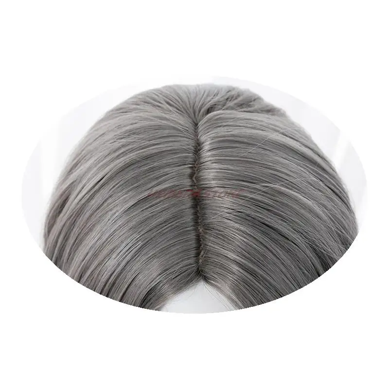 Game Identity V Cosplay Wig Embalmer Aesop Carl Role Play Wigs Synthetic Hair Halloween Party Performance Costume Wig+Wig Cap