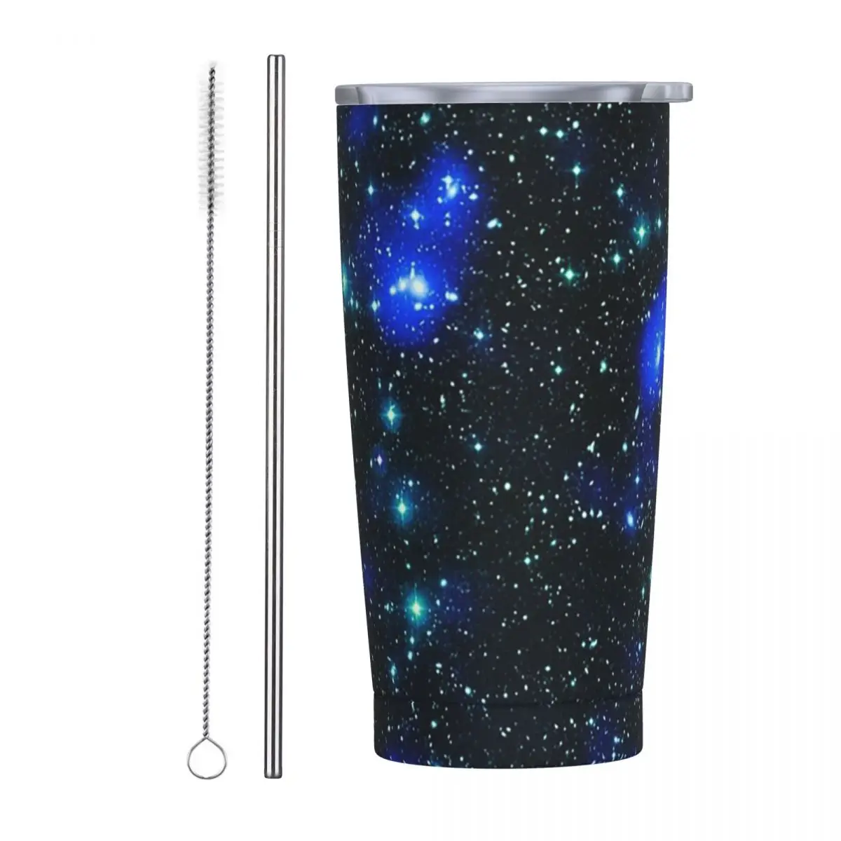 Constellation Star Clusters Galaxies Print Halloween Stainless Steel Tumbler Vacuum Insulated Mugs Thermal Cold Cup With Lid