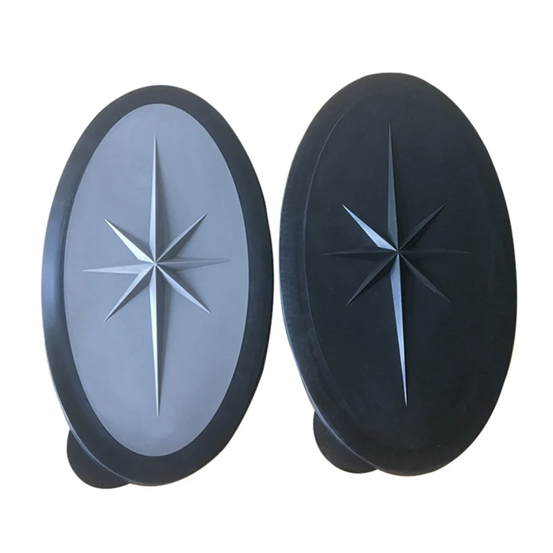 

2X Kayak Hatch Cover Kayak Rowing Boat Deck Plate Kayak Boat Deck Hatch Cover Waterproof Kayak Boat Accessories,Black