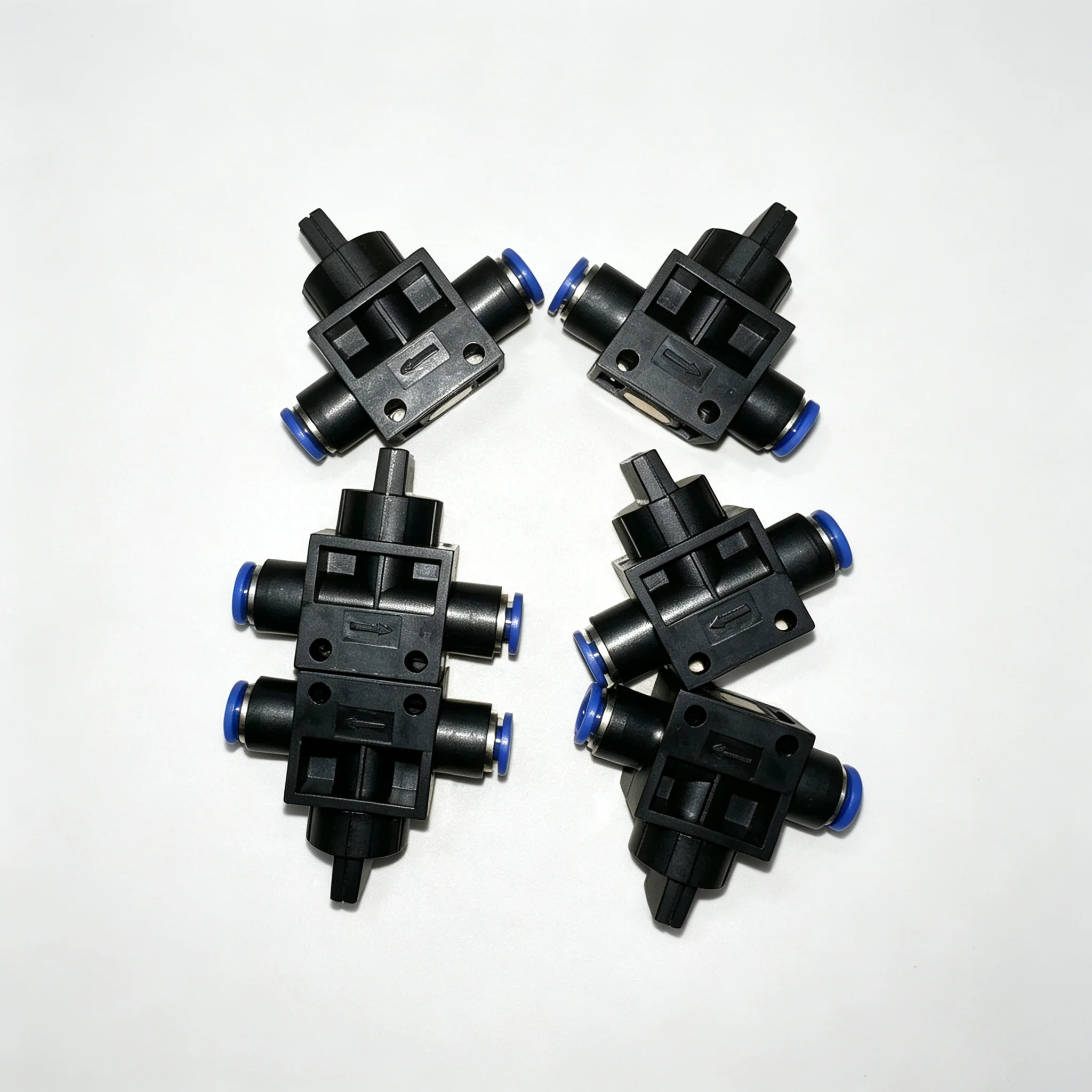 10/50/200 PCS Manual Current-Limiting Control HVFF Air Manual Valve Pneumatic Push-In Quick Joint with 4mm-12mm Sizes for HVAC S