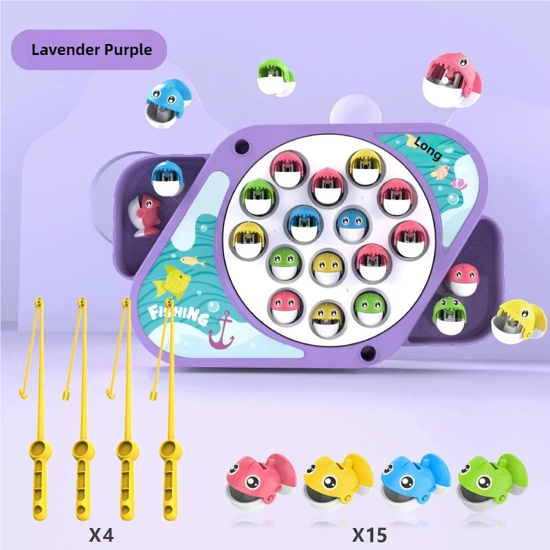 مجموعة ألعاب صيد السمك للأطفال، ألعاب مائية للطفل، قضيب مغناطيسي وأسماك مع ألعاب رياضية خارجية قابلة للنفخ للأطفال